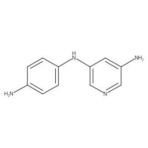 n3-(4-Aminophenyl)pyridine-3,5-diamine结构式