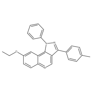 8-ethoxy-3-(4-methylphenyl)-1-phenyl-1H-pyrazolo[4,3-c]quinoline结构式