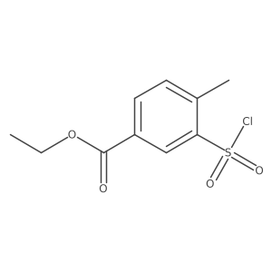 Ethyl 3-(chlorosulfonyl)-4-methylbenzoate Structure