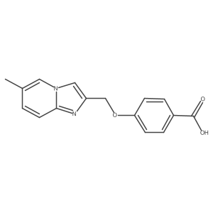4-({6-Methylimidazo[1,2-a]pyridin-2-yl}methoxy)benzoic acid结构式