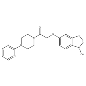 2-[(1-hydroxy-3H-2,1-benzoxaborol-5-yl)oxy]-1-(4-pyrimidin-2-ylpiperazin-1-yl)ethanone Structure