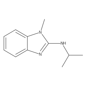 N-Isopropyl-1-methyl-1H-benzo[d]imidazol-2-amine结构式