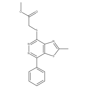 Methyl 2-((2-methyl-7-phenylthiazolo[4,5-d]pyridazin-4-yl)thio)acetate Structure