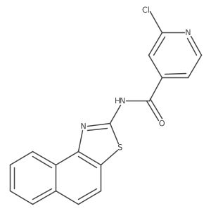 2-chloro-N-{naphtho[1,2-d][1,3]thiazol-2-yl}pyridine-4-carboxamide Structure