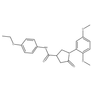 1-(2,5-dimethoxyphenyl)-N-(4-ethoxyphenyl)-5-oxopyrrolidine-3-carboxamide Structure