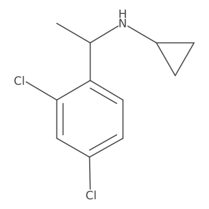 N-[1-(2,4-Dichlorophenyl)ethyl]cyclopropanamine Structure