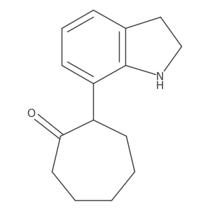 2-indolin-7-ylcycloheptanone结构式