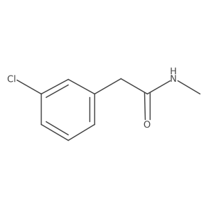 2-(3-chlorophenyl)-N-methylacetamide结构式