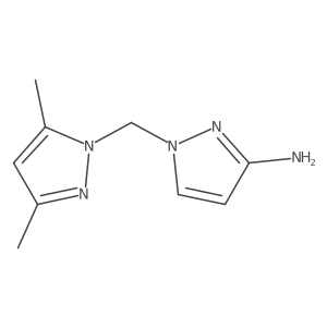 1-[(3,5-Dimethyl-1H-pyrazol-1-YL)methyl]-1H-pyrazol-3-amine Structure