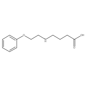 4-[(2-Phenoxyethyl)amino]butanoic acid结构式