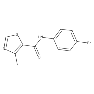 n-(4-Bromophenyl)-4-methylthiazole-5-carboxamide Structure