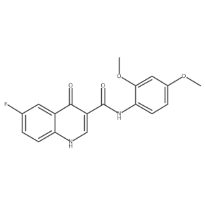 N-(2,4-dimethoxyphenyl)-6-fluoro-4-hydroxyquinoline-3-carboxamide Structure