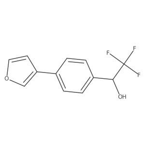 2,2,2-Trifluoro-1-(4-furan-3-yl-phenyl)-ethanol Structure
