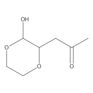 1-(3-Hydroxy-1,4-dioxan-2-yl)-2-propanone Structure