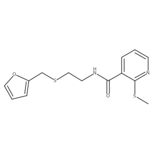 N-(2-{[(furan-2-yl)methyl]sulfanyl}ethyl)-2-(methylsulfanyl)pyridine-3-carboxamide Structure