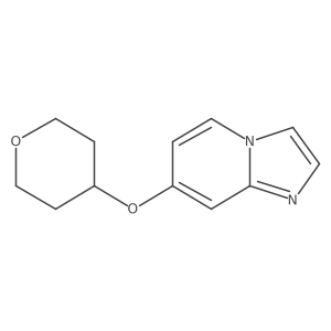 7-(Tetrahydro-2h-pyran-4-yloxy)imidazo[1,2-a]pyridine结构式