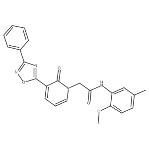 N-(2-methoxy-5-methylphenyl)-2-[2-oxo-3-(3-phenyl-1,2,4-oxadiazol-5-yl)pyridin-1(2H)-yl]acetamide Structure