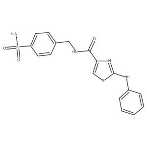 2-(phenylamino)-N-(4-sulfamoylbenzyl)thiazole-4-carboxamide Structure