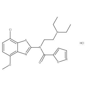 N-(7-chloro-4-methoxybenzo[d]thiazol-2-yl)-N-(2-(diethylamino)ethyl)isoxazole-5-carboxamide hydrochloride Structure