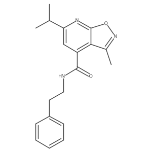 3-methyl-N-(2-phenylethyl)-6-(propan-2-yl)[1,2]oxazolo[5,4-b]pyridine-4-carboxamide Structure