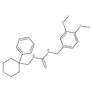 1-[(3,4-Dimethoxyphenyl)methyl]-3-[(4-phenyloxan-4-yl)methyl]urea Structure