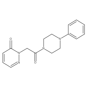 2-(2-oxo-2-(4-phenylpiperazin-1-yl)ethyl)pyridazin-3(2H)-one Structure