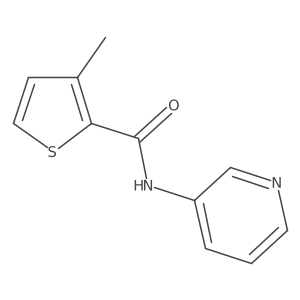 3-methyl-N-(pyridin-3-yl)thiophene-2-carboxamide结构式