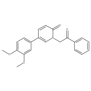 6-(3,4-dimethoxyphenyl)-2-(2-oxo-2-phenylethyl)pyridazin-3(2H)-one结构式