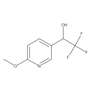 2,2,2-Trifluoro-1-(6-methoxypyridin-3-yl)ethan-1-ol Structure