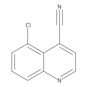 5-Chloroquinoline-4-carbonitrile结构式