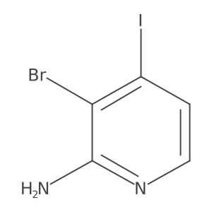 3-Bromo-4-iodopyridin-2-amine Structure