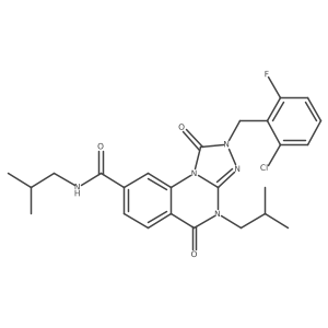 2-(2-chloro-6-fluorobenzyl)-N,4-diisobutyl-1,5-dioxo-1,2,4,5-tetrahydro-[1,2,4]triazolo[4,3-a]quinazoline-8-carboxamide Structure