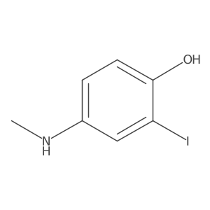 2-Iodo-4-(methylamino)phenol Structure