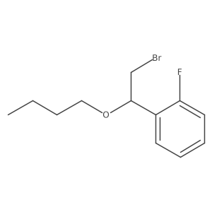 1-(2-Bromo-1-butoxyethyl)-2-fluorobenzene结构式