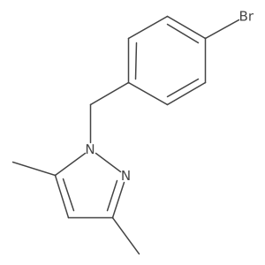 1-[(4-bromophenyl)methyl]-3,5-dimethyl-1H-pyrazole结构式