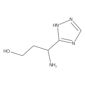 3-amino-3-(1H-1,2,4-triazol-3-yl)propan-1-ol Structure