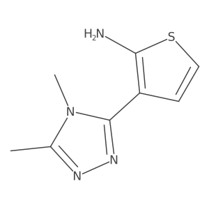 3-(4,5-Dimethyl-4h-1,2,4-triazol-3-yl)thiophen-2-amine Structure