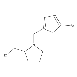 (1-((5-Bromothiophen-2-yl)methyl)pyrrolidin-2-yl)methanol Structure