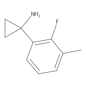 1-(2-Fluoro-3-methylphenyl)cyclopropan-1-amine结构式