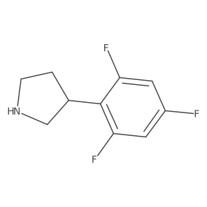 3-(2,4,6-Trifluorophenyl)pyrrolidine Structure