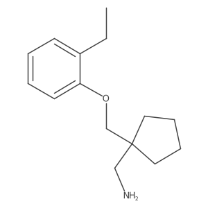 Cyclopentanemethanamine, 1-[(2-ethylphenoxy)methyl]-结构式