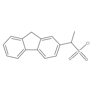 1-(9h-Fluoren-2-yl)ethane-1-sulfonyl chloride Structure