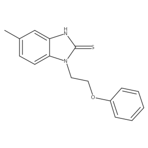 5-methyl-1-(2-phenoxyethyl)-1H-1,3-benzodiazole-2-thiol结构式