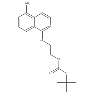 tert-butyl N-[2-[(5-aminoisoquinolin-1-yl)amino]ethyl]carbamate Structure