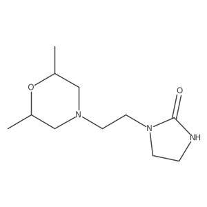 1-{2-[(cis)-2,6-Dimethylmorpholin-4-yl]ethyl}imidazolidin-2-one结构式