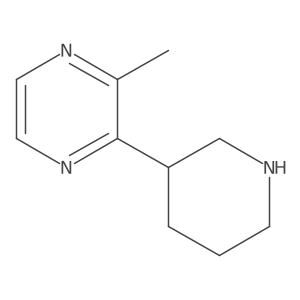 2-Methyl-3-(piperidin-3-YL)pyrazine结构式