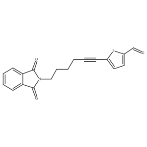 5-[6-(1,3-dioxo-2,3-dihydro-1H-isoindol-2-yl)hex-1-yn-1-yl]thiophene-2-carbaldehyde结构式