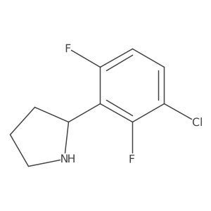 2-(3-Chloro-2,6-difluorophenyl)pyrrolidine Structure
