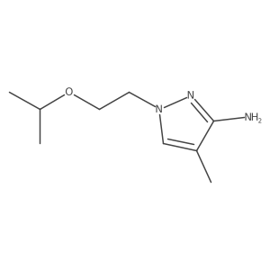 4-methyl-1-[2-(propan-2-yloxy)ethyl]-1H-pyrazol-3-amine Structure