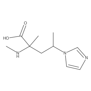 4-(1h-Imidazol-1-yl)-2-methyl-2-(methylamino)pentanoic acid Structure